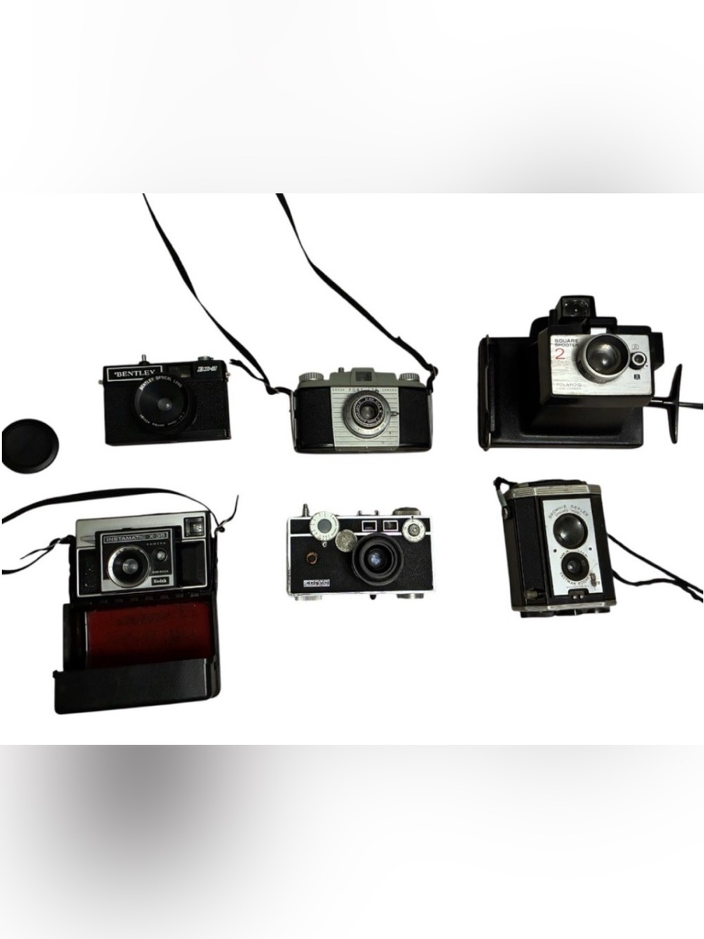 Lot of 6 vintage cameras sold as is